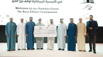 تبرع بقيمة مليونَي درهم من «برج الخير» لوقف أم الإمارات ومبادرات الهلال الأحمر